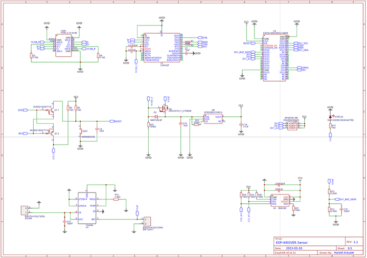 ESP32 Wetterstation Schematic